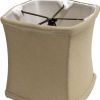 6" Dune Set of 6 Soft Box Chandelier Linen Lampshades