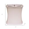6" Snow Set of 6 Soft Box Chandelier Linen Lampshades