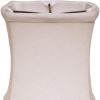 6" Snow Set of 6 Soft Box Chandelier Linen Lampshades