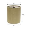 Gold Pongee Silk Drum Lamp Shade