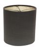 Gray Dupioni Silk Drum Lamp Shade