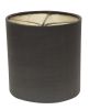Gray Dupioni Silk Drum Lamp Shade