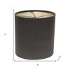 Gray Dupioni Silk Drum Lamp Shade