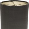 Gray Dupioni Silk Drum Lamp Shade