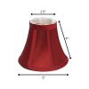 Red Dupioni Silk Bell Lamp Shade