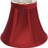 Red Dupioni Silk Bell Lamp Shade
