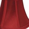 Red Dupioni Silk Bell Lamp Shade