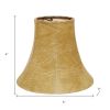 Brown Faux Leather Empire Lamp Shade