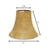 Brown Faux Leather Empire Lamp Shade