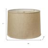 16" Dark Wheat Throwback Drum Linen Lampshade