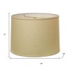 18" Parchment Biege Throwback Drum Linen Lampshade