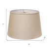 18" Dark Wheat Rounded Empire Slanted Linen Lampshape