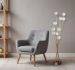 46" Gold 11 LED Novelty Floor Lamp With White