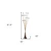 62" Yellow 16 LED Novelty Floor Lamp With White