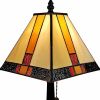 15" Dark Brown Metal Candlestick Table Lamp With Beige Empire Shade
