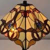 22" Dark Brown Metal Two Light Candlestick Table Lamp With Beige Empire Shade
