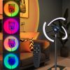 69" Color Changing LED Rotating Head Floor Lamp