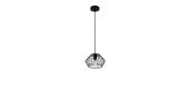 Black Metal Cage Modern Industrial Single Bulb Hanging Pendent Light