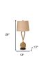 Set of Two 29" Black And Natural Rope Table Lamps With Natural Empire Shades