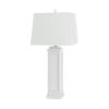 Set of Two 32" White Table Lamp Coastal With White Shade