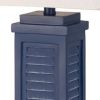 Set of Two 32" Blue Table Lamp With White Shade