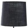 24" Antiqued Gold Monkey Table Lamp With Black Drum Shade