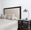 27" Gunmetal Metal Table Lamp With Silver Metallic Globe Shade