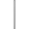 61" Chrome Tray Table Floor Lamp With White Square Shade