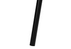 63" Black LED Light Changing Floor Lamp With Cream Fabric Drum Shade