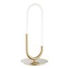 19" Gold Acrylic And Metal Mod Paper Clip LED Table Lamp