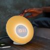 7" White Round LED Desk Lamp With USB