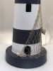 Set of Two 30" Blue And White Lighthouse USB Table Lamps With Cream Cone Shade