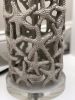 Set of Two 30" Silver Coastal Starfish Table Lamps With Beige Drum Shades