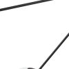 Black Eleven Light Frosted Metal and Glass Dimmable Chandelier With White Shades