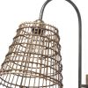 16" Brown Metal Corner Wall Light