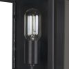 11" Black Metal Corner Wall Light