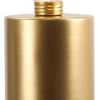 Set of Two 8" Gold Battery Operated Round Bedside Lamps With Globe Shades