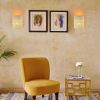 Set of Two 8" White Battery Operated Lamps With Pierced Shades