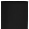 12" Black Metal Table Lamp LED With Black Drum Shade