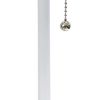 20" White Metal Table Lamp LED With White Drum Shade