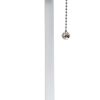 20" White Metal Table Lamp LED With White Drum Shade