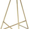 14" Gold Metal Tripod Table Lamp LED With White Drum Shade
