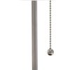19" Nickel Metal USB Table Lamp With White Drum Shade