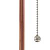 19" Rose Gold Metal USB Table Lamp With White Drum Shade