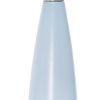 27" Blue And Silver Metal Novelty Table Lamp With White Drum Shade