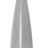 27" Gray And Silver Metal Novelty Table Lamp With White Drum Shade