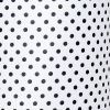 21" Gold Metal Table Lamp With Polka Dots Fabric Drum Shade