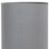 23" Gray Iron Table Lamp With Gray Cylinder Shade