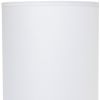 19" White And Stone Ceramic Table Lamp With White Cylinder Shade