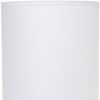 19" White And Gray Ceramic Table Lamp With White Cylinder Shade